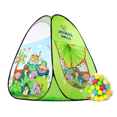 欧培儿童帐篷-动物乐园绿色 (大号）
